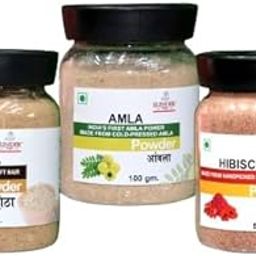 Sunder Kaya Awlaa 100gm + Reetha 100gm + Hibiscus 50gm Pack for Men & Women | Healthy Hair-picture-22
