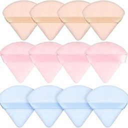 Skin Harmony 12-Piece Powder Puff Set for Face Powder – Triangle Puffs for Loose Powder, Foundation, and Contouring – Multicolor Cloud Kiss Makeup Sponges, Beauty Makeup Tools (Pack of 12)-image-40