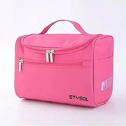 Stysol Travel Pouch Travel Toiletries Organizer Packing Bags Portable Organizer Case Carry Pouch for Unisex Pink-image-17