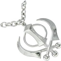 Super Big Khanda Pendants for Girls with Chain Women Men Unisex Locket-image-24