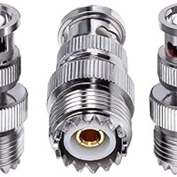 ABONIX UHF Female to BNC Male Connector Low Loss Ham Radio Coax Adapter for RF Antennas/Wireless LAN Devices/Wi-Fi Radios (Pack of 3)-20
