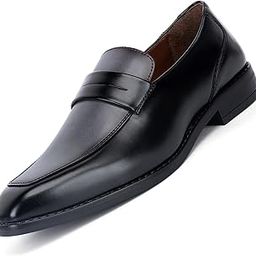 louis stitch Men's Formal Shoes – Leatherette, Breathable Lining, Moccasins Style | Comfortable for Formal, Business Casual, Parties | Double Tone Finishing (SXMCDSJBGY)-picture-34