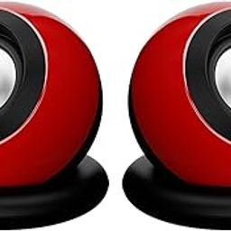 Zebion Adore Tabletop 2.0 Speaker Set, with Output Power: 3Wx2, USB Connectivity, USB Powered, Compact and Sleek, Driver Unit: 40mmx2, Durable Body, Red Colour, 1 Year Warranty-23