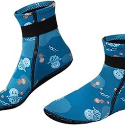 LOOM TREE Diving Socks Keep Warm Thermal Wet Suit Socks for Sailing Rafting Snorkeling for 18cm Blue 31 to 33 Yards | Water Sports | Fins, Footwear & Gloves | Boots, Booties-image-75