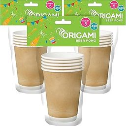 Origami Disposable & Leakproof Party Paper Cups | 450 ml (Pack of 3)-image-42