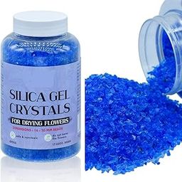 Silica Gel Crystals for Drying Flowers, Blue, 500g, 16-30mm Beads, JSFD05-image-28