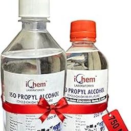 ICHEM ISOPROPYL ALCHOL (IPA) 99.9% (CH3)2-CH-OH CAS NO: 67-63-0 Premium Grade Pure For Technical Use 500ML Spray Bottle + 250ML=(750ML) Bottle Combo (Pack of - 2)-9