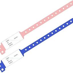 IS IndoSurgicals Patient Identification Band for Adult/Id Band for Hospital - Pack of 100-24