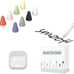 Tips Cover Compatible with Apple Pencil Silicone Nibs Caps Writing Protection Accessories Silicone Pencil Nib/Tip Protector-8 PCS Mixed Color-10