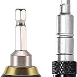 amiciTools Self-Locking Quick Release Drill Bit Holder with Angle Adapter- Universal 1/4 Inch Hex Shank Extension for Refined Drilling & Swift Bit Changes-picture-26