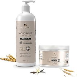 KERATOPLUS PROFESSIONAL Moisturizing Hair Shampoo with Hair Mask (500ml Each) | Sulphate And Paraben Free - For Dry And Fizzy Hair With Wheat Protein-5