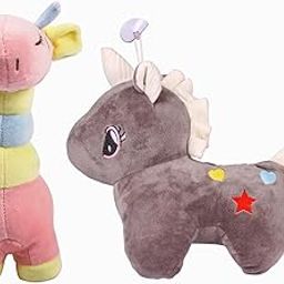 RITVA Giraffe & Pony Plush Soft Toy – Velvet Fibre Cute and Safe for Boys, Girls & Kids for Birthdays & Special Occasions-4