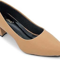 Women's Classic Block Heel Pumps,-image-8