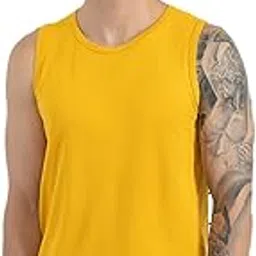 koffy Men's Round-Neck Super Soft Pima Cotton Sleeveless T-Shirt-picture-4