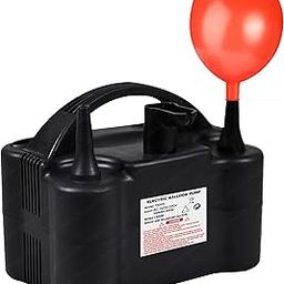 FunBlast Electric Balloon Pump Machine – Portable Electric Balloon Blow Pump, Two Nozzles High Power Electric Balloon Inflator Air Pump for Wedding Party, Birthday, Decorations (Black)-image-62