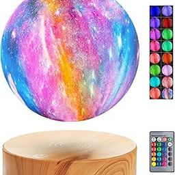 Floating moon lamp, 16 colors 20 models floating moon lamp, floating and rotating air freely adjustable brightness moon night light, unique gift for room decoration, office-image-41
