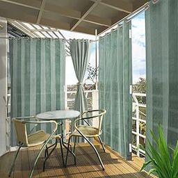 HIPPO 230 GSM Outdoor Sun Blocking Balcony Eyelet/Grommet Curtains Sun & UV Protection, Light Filtering 4.5FTX7.5FTDoor Curtain (Moon-Stone)-image-53