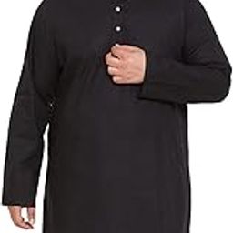 Men's Cotton Blend Regular Fit Casual Kurta-image-86
