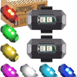 ELTRON TURBO Plastic Elt512864Uiv Universal Safety Signal Aircraft Blinking Strobe 7 Colors Led Light Multipurpose Waterproof for Motorbike, Helmet, Bicycle, Car, Scooties & Anywhere (Pack of 2)-10