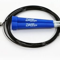 JUMP ROPES WORLD Speed Jump Rope | 2.5mm Coated Cable | Adjustable Length | Short Handle Skipping Rope for CrossFit, Boxing, Double Unders, Cardio & Fitness Training (10 FT, Blue)-image-91