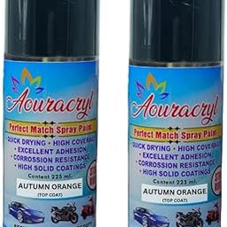 AOURACRYL PU Spray Paint Autumn Orange (RC Colour Name) Compatible for Maruti Cars -225 ml (Pack of 2)-picture-6