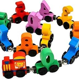 Train Toy for Kids, Montessori Toys for 2 Year Old, Educational Train Set for 1-3 Years, 12 Magnetic Number Trains, Fine Motor Development-image-53