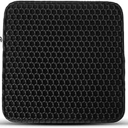 Pet Central Cat Litter Mat – Waterproof and Urine Proof - Double Layer Open Edge Design – Durable and Washable – Soft on Paws – Slip Resistant – Available in different Sizes – Black-image-58