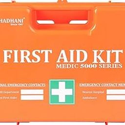 Thadhani MEDIC 5000 Series High Visibility First Aid Kit | ANSI Type III | 50-Person Capacity| Water-Resistant | With Wall Mount Bracket |Ideal for Home, Office & Industrial Use (Seller -Kewalson)-15