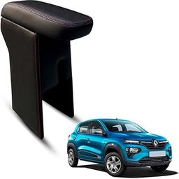 Carigiri Premium Finish Car Armrest with Storage Box And High Density Moulded Foam For Renault Kwid (Red Seam,Nappa Leatherette)-image-25