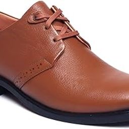 Leather Derby Formal Shoes for Men ZA-1172 | Regular Fit with Anti-Slip Technology & Foot Structure Support-image-37