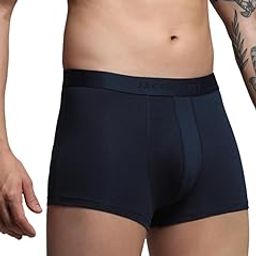 Men's Cotton Blend Classic Solid Trunks-39