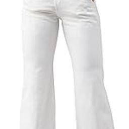 Women's White Flared High Rise Ankle Length Stretchable Denim Jeans-image-52