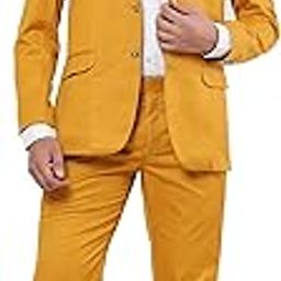 Men's_Mustard_2 Button_Full_Suit with Trouser_106A-image-37