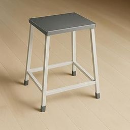 P.M.P.S. Iron Fixed Height Stool for Indoor and Outdoor uses I Size 30Lx30Wx50H CM's I MS Powder Coated I Ivory Color Strong & Strudy with 4 Legs I No Assembling.-image-34