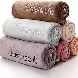 XY DECOR Microfiber Face Towels - 16x24 Quick Drying & Absorbent Gym & Workout Towels for Men and Women - 2 Pc, Assorted Color-400 GSM-picture-27