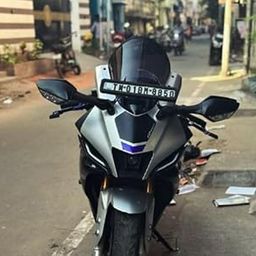 HARP MODZ® R15 V4 M Indonesian Type Bubble Visor Windshield Wind Deflector (Light Smoke Black Colour)-73