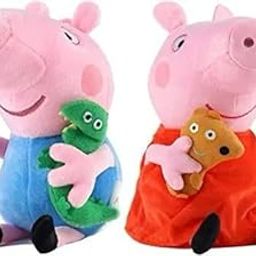 Future Shop Peppa Pig Soft Toys for Girls and Boys,Cute Stuffed Animals for Kids,Plush Baby Toys Suitable for Babies Babies (Pack of 2,Multicolor).-image-18