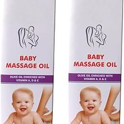 baby massage oil olive oil enriched with vitamin a,d and e all skin type 100 ml pack of 2-9