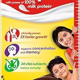 Complan Nutrition Drink Powder for Children, Royale Chocolate Flavour, 1 kg Carton | Nutrition drink for kids with protein & 34 vital nutrients-15
