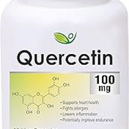 Biotrex Nutraceuticals Quercetin 100mg- 60 Veg Capsules, nutritional supplement, multivitamins, vitamin capsules, for men, women and adults, best health supplements, 0.1 grams-9