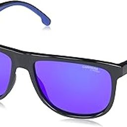 Men's Non-Polarized UV protected Blue Lens Glass Rectangular Sunglasses 205823-image-36