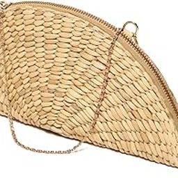 Straw Clutch Bag | Straw Half Moon Clutch | Sling Bag | Beach Bag | Designer Clutch-image-95