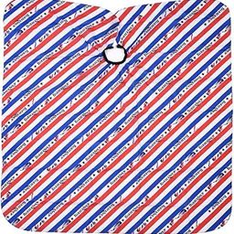 Haircut Cape, Barber Styling Cape, Hair Cutting Gown, for Salon Hair Styling Accessories Home Hairdressing Tool Home(Red and white stripes)-image-69