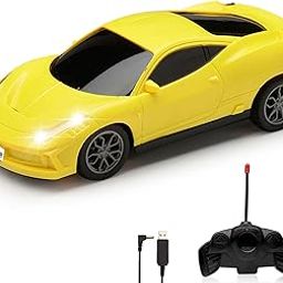 Gooyo GY-222CH Rechargeable Remote Control Car Toy | Yellow Color, Power Source: Lithium Rechargeable Battery for Car (Included) & 2xAA Battery for Remote Controller (Not Included)-14