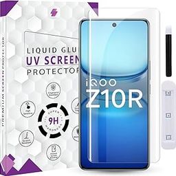 QOISA Premium HD+ UV Tempered Glass Screen Protector For iQOO Z10R 5G (6.77 Inch, Pack of 1) Full Adhesive UV Curved Screen Protector Case Friendly HD Clarity with installation kit & Guide-image-76