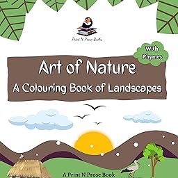 Art of Nature: A Colouring Book of Landscapes - Scenery Coloring for Kids - Imaginative Coloring for Children - Fine Print-22