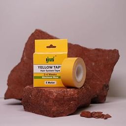 Glorious Hub 5 Meters Yellow Ultra Hold Hair Patch Tape for Men, Double Sided, Waterproof, Cotton Cloth Tape for Longer Period Hold, Hold Period: 2-3 (5 Meters_)-image-27
