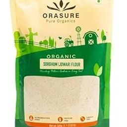 Orasure Organic Jowar Flour - 500 g (Pack Of 1) | Natural Jowar Chakki Atta | Rich with High Fibre and Nutrients | Low Carbs and Easy to Digest-picture-24