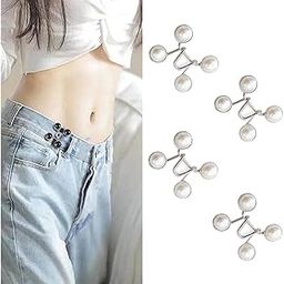 4 PCS Pant Waist Tightener, Adjustable Waist Buckle Set, Extra Button for Jeans to Make Tighter, Button Adjuster for Pants, Jeans, Skirts, Sleeves,-picture-20