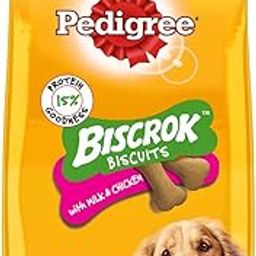 Pedigree Biscrok Biscuits (Above 4 Months) Dog Treats, Chicken with Milk Flavour, 900 g, Source of Calcium, Goodness of 15% Protein-28